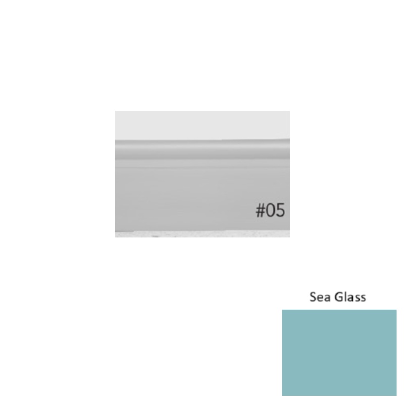 Pinnacle Plus #05 Contrive Sea Glass Rubber Coil Wall Base