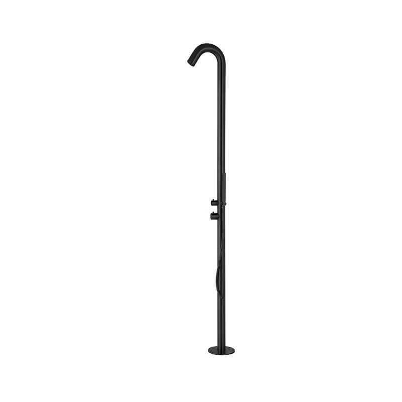 Stainless Steel Freestanding Outdoor Shower With Handheld Shower
