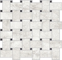 Campogalliano Centuries Pisa Porcelain Mosaic - 2" X 2" Basket Weave - Matte