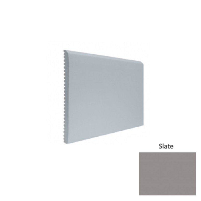 Contours #65 Vertical Slate Rubber Profiled Wall Base - Satin