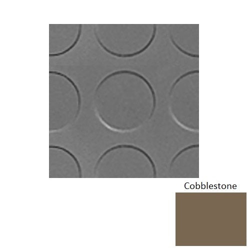 Flextones Cobblestone Rlt Radial Low Profile Rubber Distinct Designs Tile - Textured - 18" X 18"