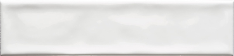 Concerto White Porcelain Tile - Glossy - 2 1/4" x 9 3/4"
