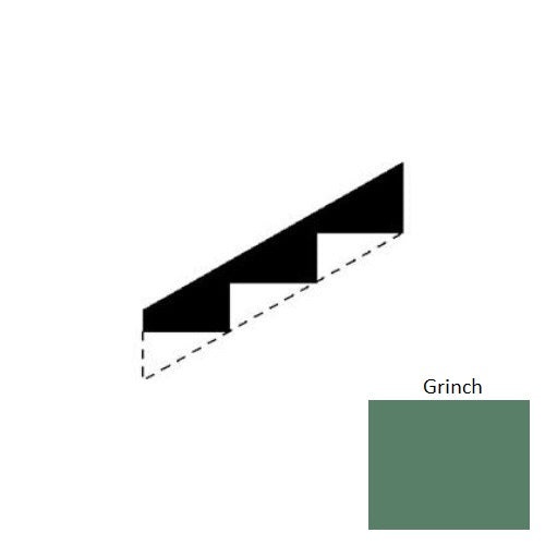 Johnsonite Grinch Rubber Moulding / Trim 10" x 6 Ft Stringers