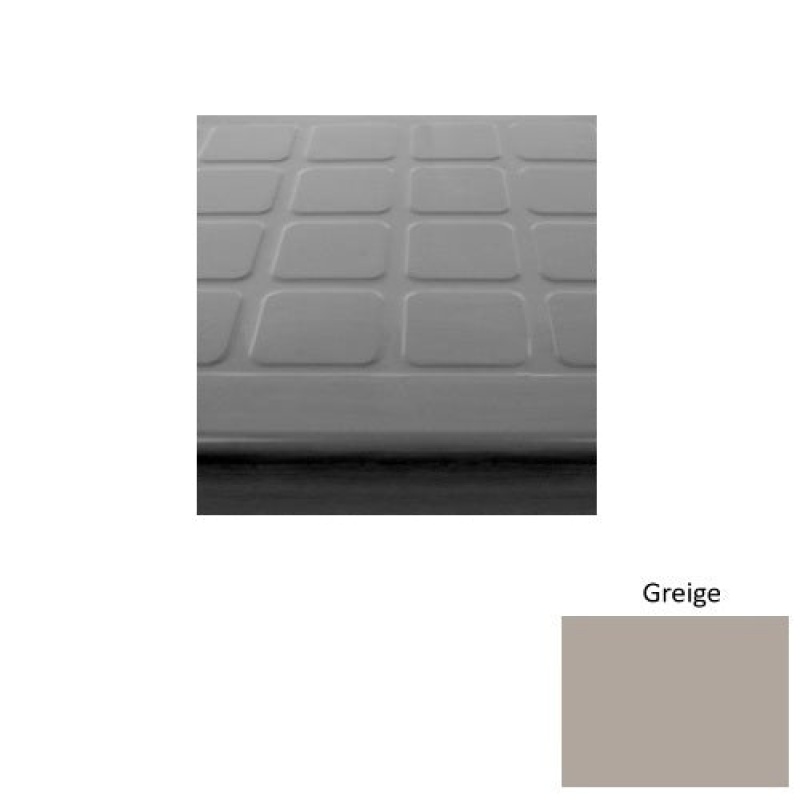 Solid 94 Greige Raised Square Rubber Stair Tread