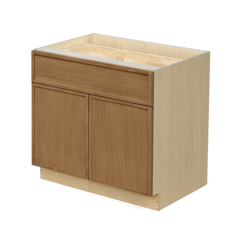 Shady Ickl.B36 Oak Slim Shaker Kitchen Base Cabinet