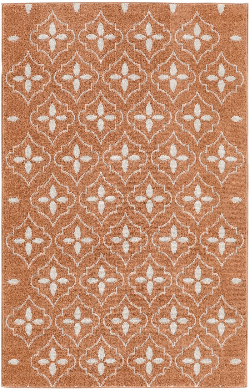Copper Modern Area Rug 4 ft x 6 ft