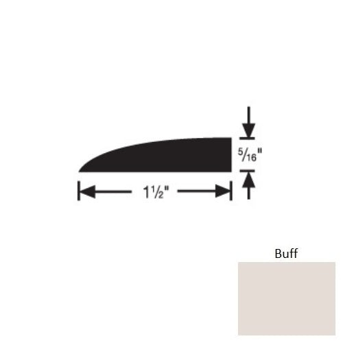 Flextones Buff Vinyl Carpet Edge Reducer