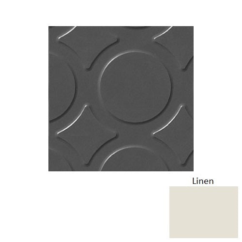 Flextones Linen Rct Radial Iii Rubber Distinct Designs Tile - Textured - 18" X 18"
