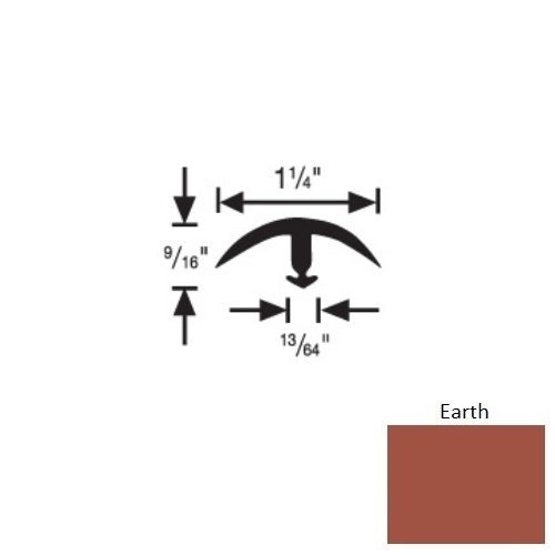 Flextones Earth Vinyl 161 Snap Down Edging - 1 1/4" X 12 Ft - Thermoplastic