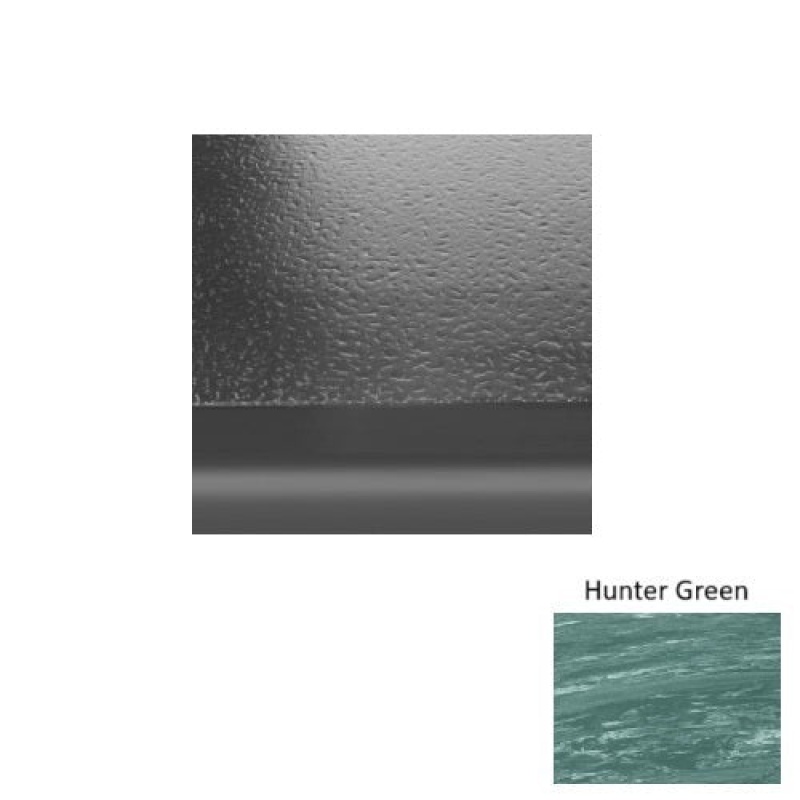 Marbleized 95 Hunter Green Hammered Rubber (Sq) Stair Tread With Riser - Hammered