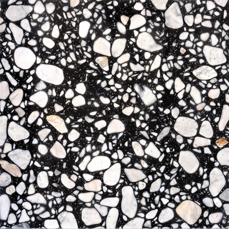 Nero Terrazzo Tile - Polished - 24" X 24"