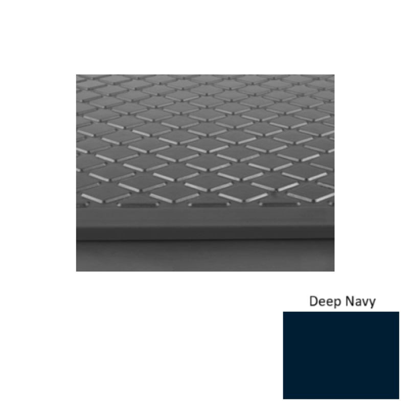 Solid 31 Deep Navy Diamond Rubber (Rd) Stair Tread - Textured