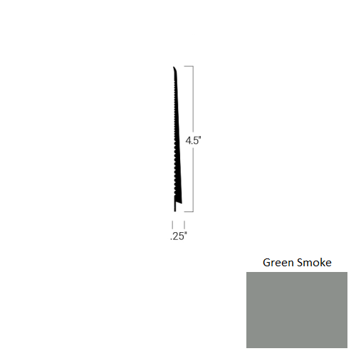 Johnsonite Green Smoke Rubber Tightlock Carpet Base