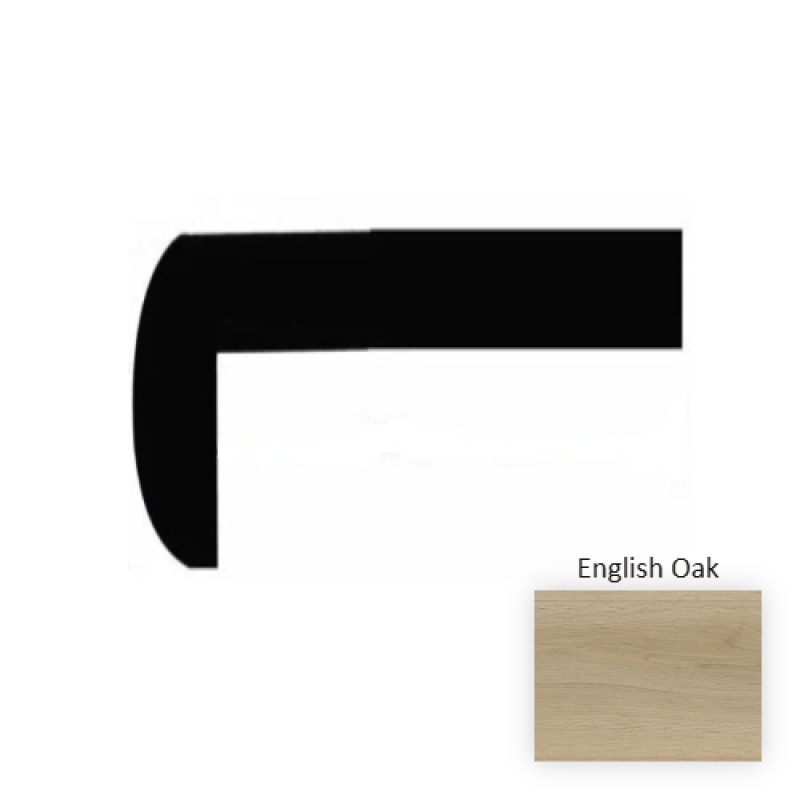 English Oak Laminate Wood Moulding / Trim - 12" X 49" Stair Tread - Embossed