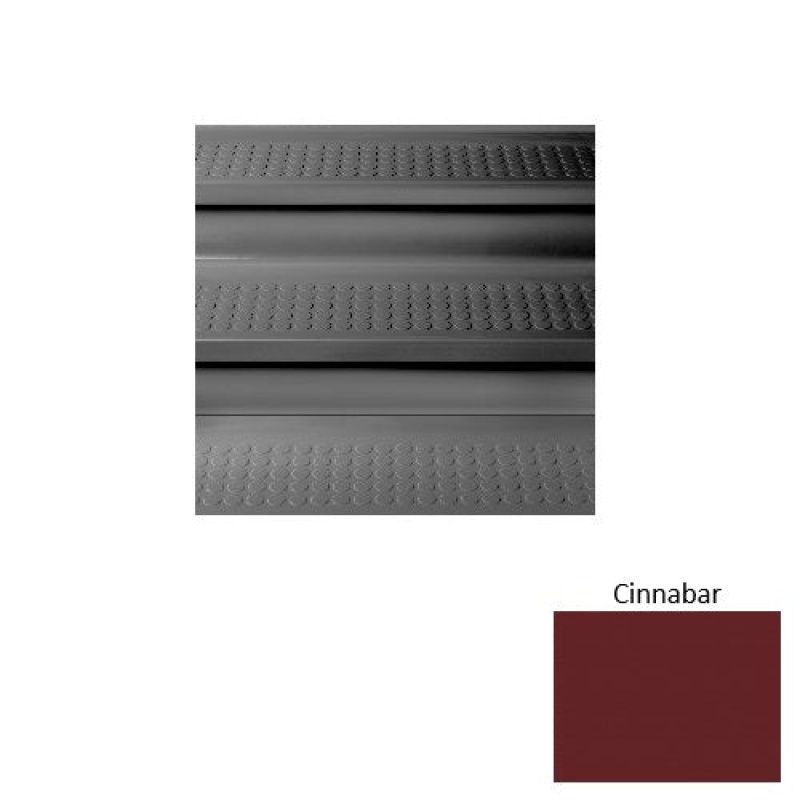 Solid 96 Cinnabar Vantage Stair Tread with Riser Rubber