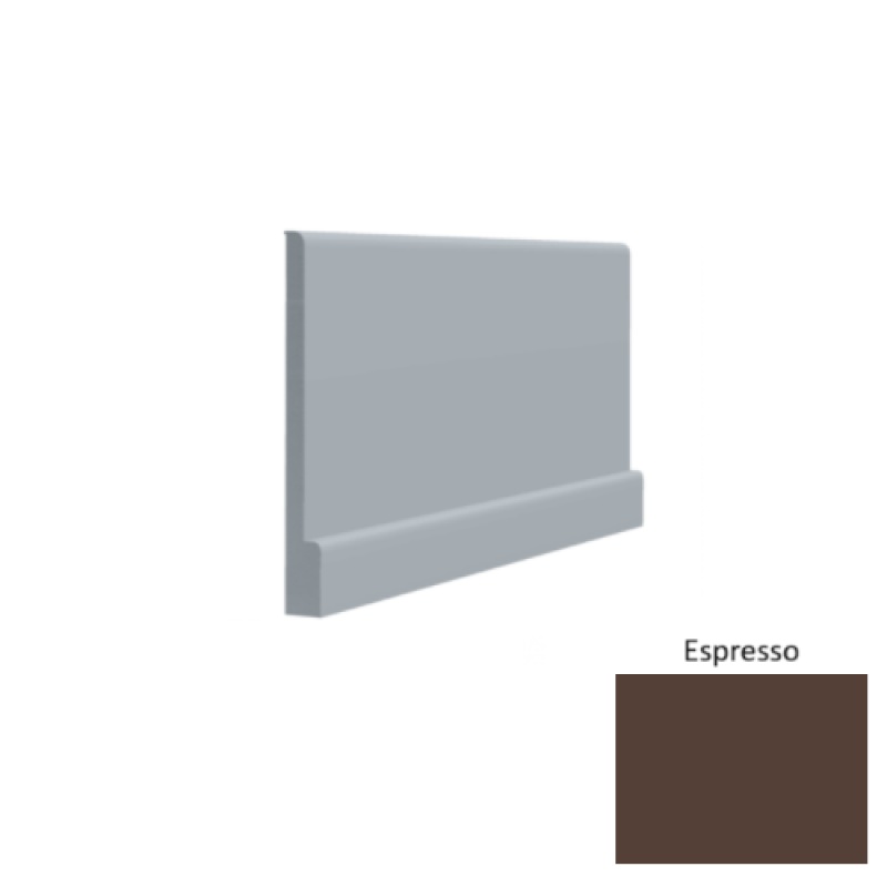 Contours #05 Simplicity Bold Espresso Rubber Profiled Wall Base - Satin - 4 1/2" X 8 Ft