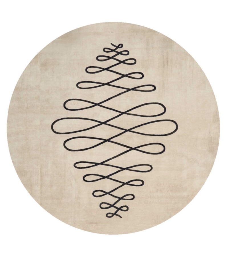 Christopher Guy Wool & Silk Sea Sand Cgs09 Wool Blend Contemporary Area Rug - 12 Ft X 15 Ft - Sea Sand