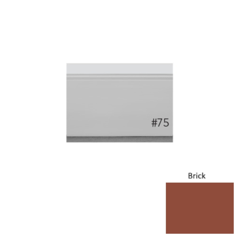 Pinnacle Plus #75 Level Brick Rubber Wall Base - 3" X 8 Ft