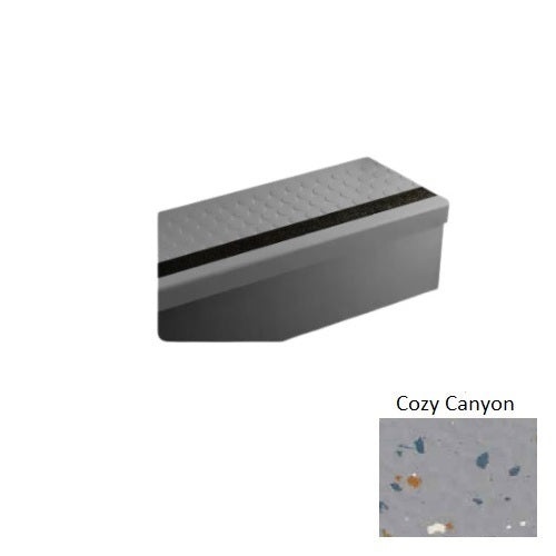 Johnsonite Cozy Canyon Raised Round Rubber Stair Tread