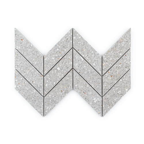 Modern Mixer Gibson Terrazzo Mosaic - Chevron - Semi Polished