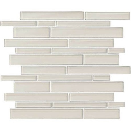 Amity Taupe Glass Mosaic - Linear - Glossy
