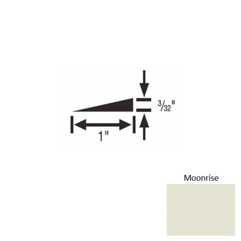 Solid 48 Moonrise Rubber Reducer Strip - 1" X 9 Ft (108") X 3/32"