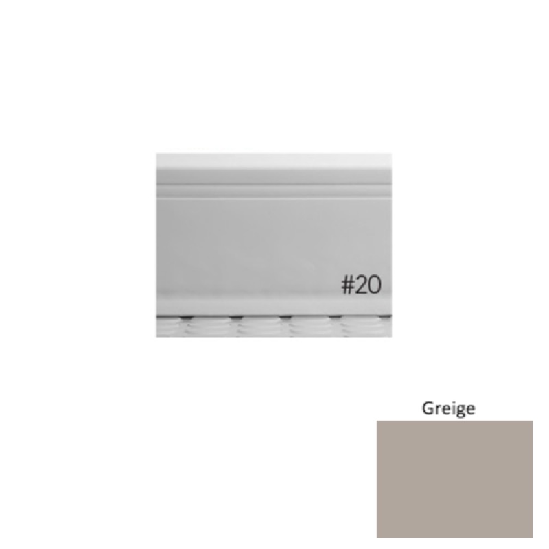 Pinnacle Plus #20 Draft Greige Rubber Coil Wall Base - 4" X 120 Ft