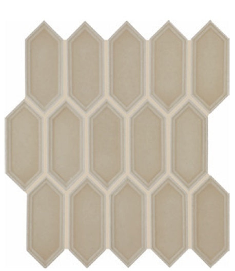 Luminique Dune Ceramic Mosaic - 2" X 5" Picket Fence - Glossy