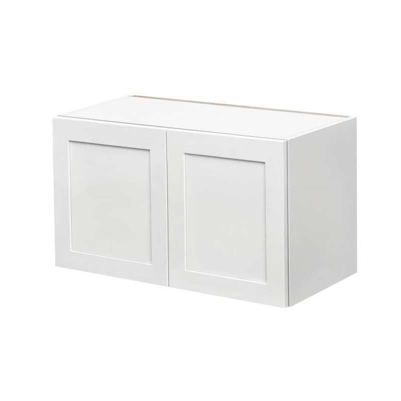 Mallorca White Shaker Wood Kitchen Wall Cabinet - 36" X 12" X 18" (Assembly Required) - White