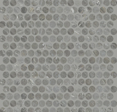 Famed Glamour Ceramic Mosaic - 1" X 1" Penny Round - Matte