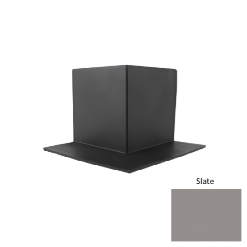 Pinnacle Slate Rubber Sanitary Toe Outside Corner - 4"