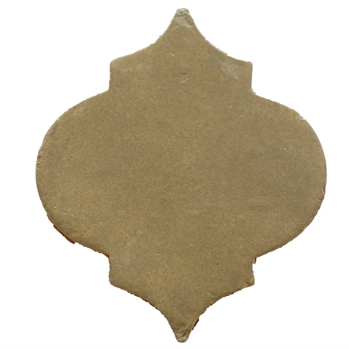 Via Estela Viride Terracotta Tile - Satin - 6.75" X 7.87" Arabesque