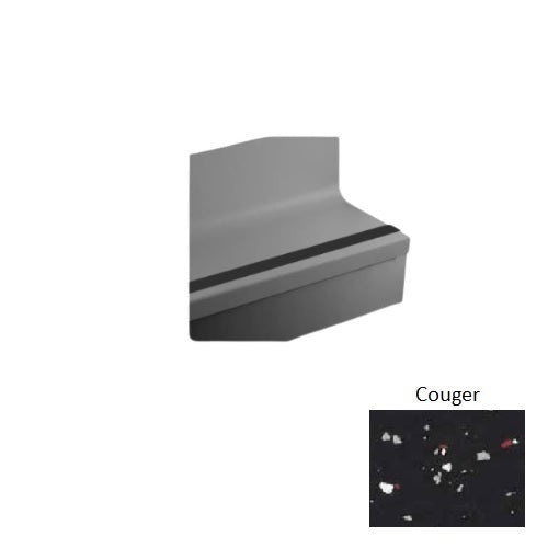 Johnsonite Couger Hammered Rubber Stair Tread