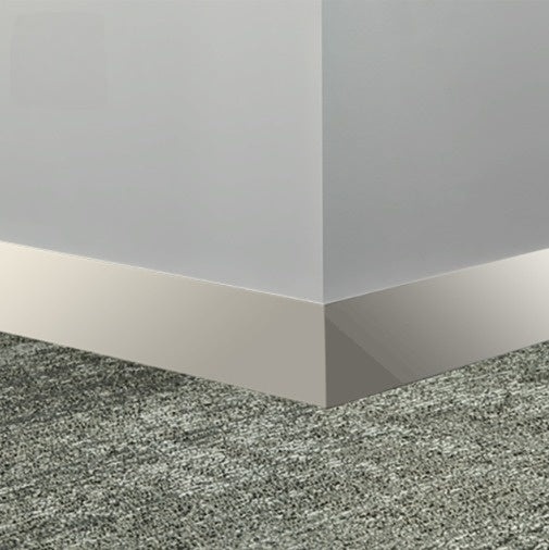 Johnsonite White Sand Rubber Millwork Contoured Wall Base - 2 1/2" X 96" X 1/4" Monument - Millwork Contoured Wall Base