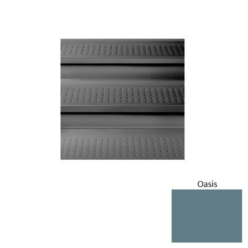 Solid 96 Oasis Vantage With Riser Rubber (Sq) Stair Tread With Dupont Kevlar - Textured