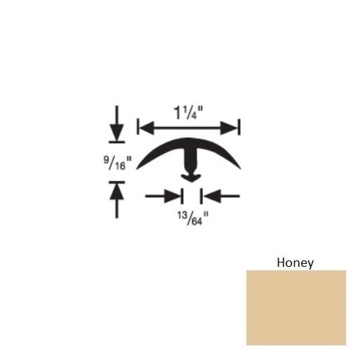 Flextones Honey Vinyl 161 Snap Down Edging - 1 1/4" X 12 Ft - Thermoplastic