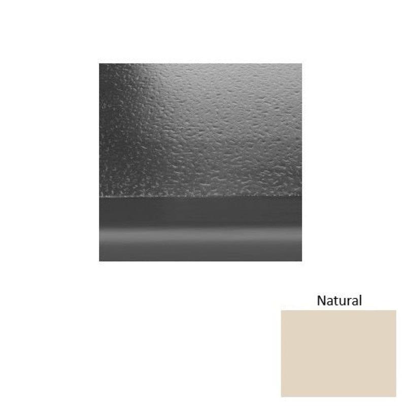 Solid 99 Natural Hammered With 2" Nose Rubber (Sq) Stair Tread With Dupont Kevlar - Hammered
