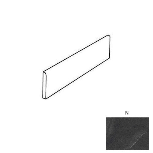 Limerock N Porcelain Floor & Wall Trim - 3" x 24" Bullnose - Natural