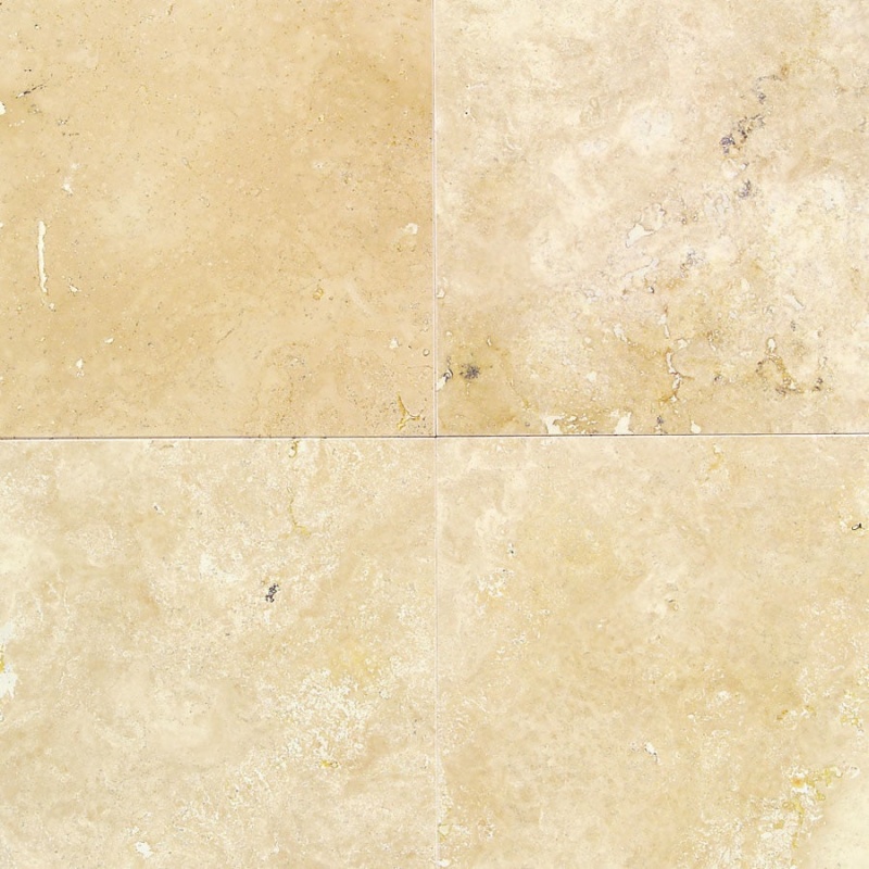 Durango Travertine Tile - Honed - 16" X 16"