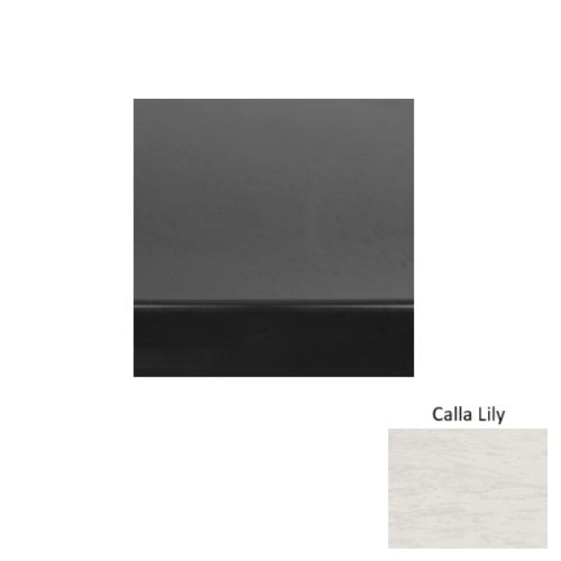 Marbleized 70 Calla Lily Light Duty Rubber (Sq) Stair Tread - Smooth