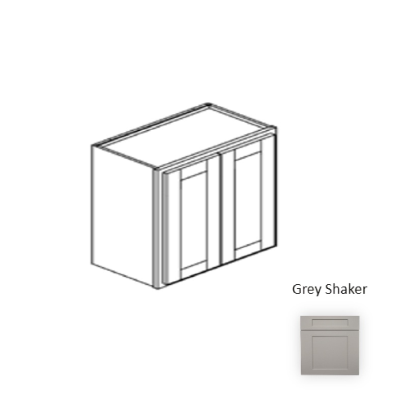 Framed Shaker Premium Grey Shaker Wall Cabinet