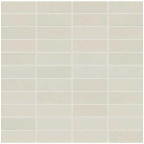 Modern Oasis Soft Cloud Porcelain Mosaic - 1" X 3" Stacked - Matte