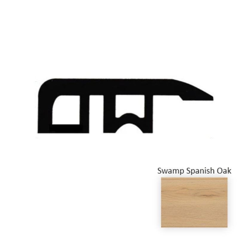 New Series Swamp Spanish Oak Laminate Wood Moulding / Trim - 94.5" Reducer - Embossed