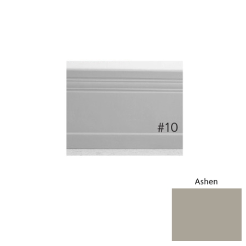 Pinnacle Plus #10 Serenity Ashen Rubber Coil Wall Base - 4" X 60 Ft
