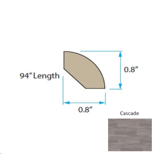 Summit Cascade Luxury Vinyl Quarter Round Trim