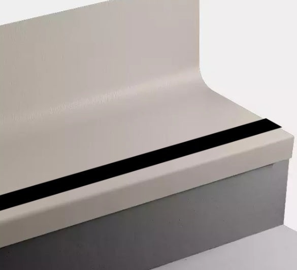 Johnsonite Shoreline Hammered Stair Tread with Riser