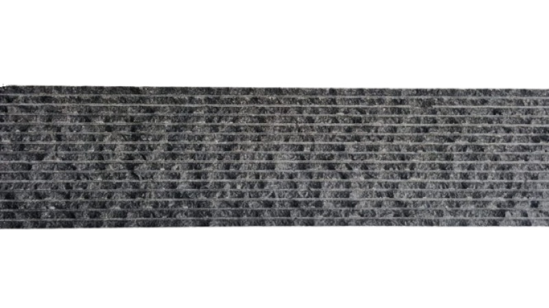 Black Pearl Split Face Granite Tile - Waterfall - 6" X 24"
