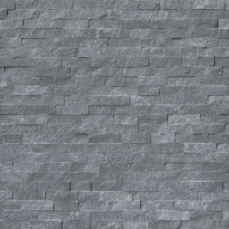 Rockmount Stacked Stone Panels Cosmic Black Marble Ledgestone