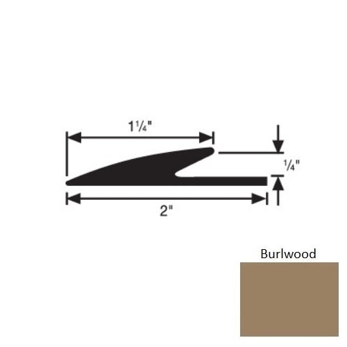 Flextones Burlwood Vinyl 183 Transition Edge Guard