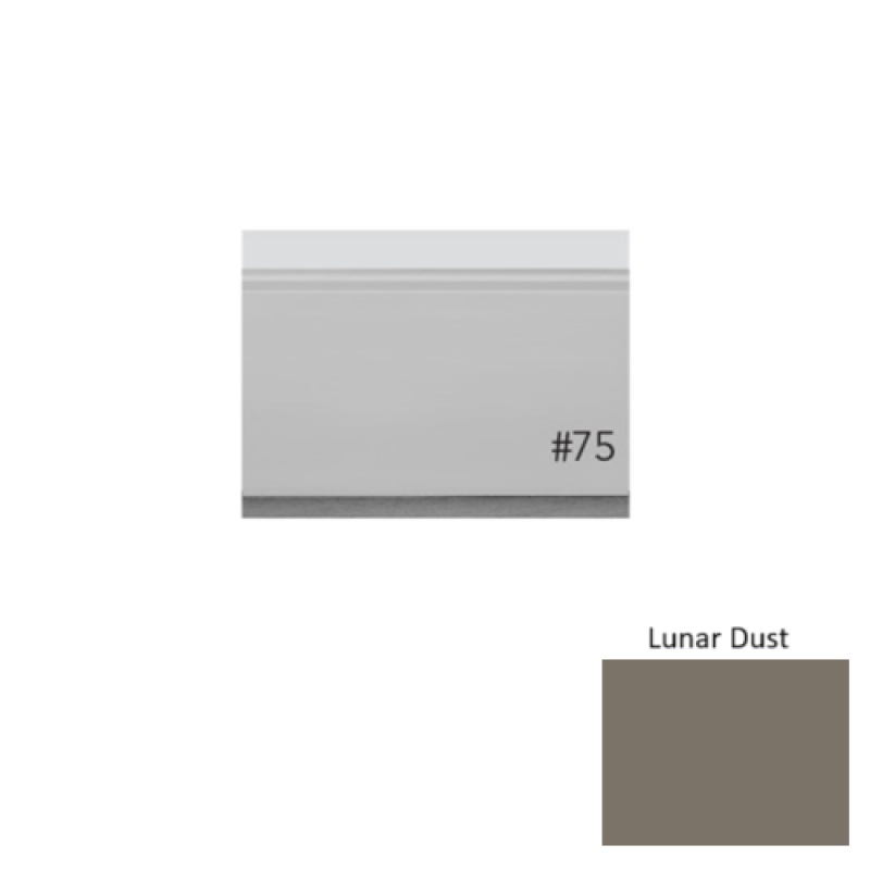 Pinnacle Plus #75 Level Lunar Dust Rubber Wall Base - 3" X 8 Ft
